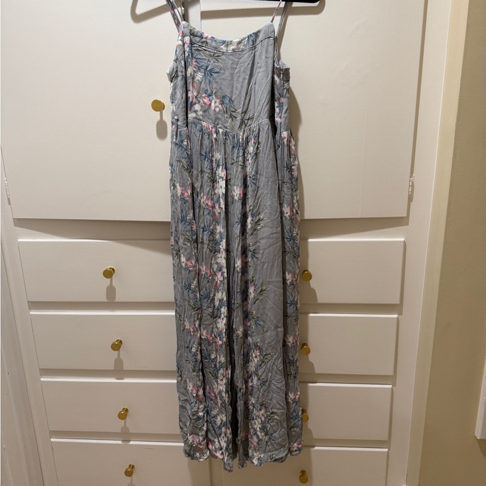 Hello Molly Floral Jumpsuit - Blue and Pink